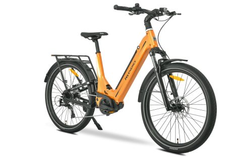 MS ENERGY Mokosha SUV c502 E-Bike Városi Középmotoros Összteleszkópos Elektromos Kerékpár 250W 48V 12Ah 25 km/h